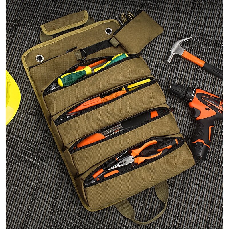 Tool Roll Bag Manufacturer - Large Capacity Canvas Heavy Duty Storage Solution