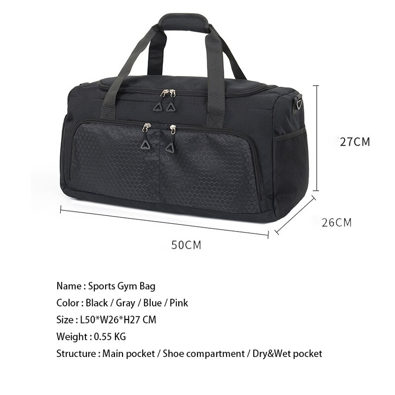 Gym Duffel Bag Manufacturer - Waterproof Dry Wet Separation Sport Tote Bag