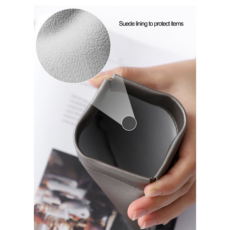 PU Leather Makeup Bag Manufacturer - Mini Cosmetic Jewelry Pouch Snap Closure