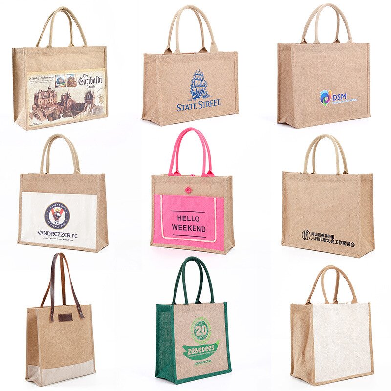 Jute Tote Bag Manufacturer - Eco-Friendly 15 Inch Reusable Grocery Bag