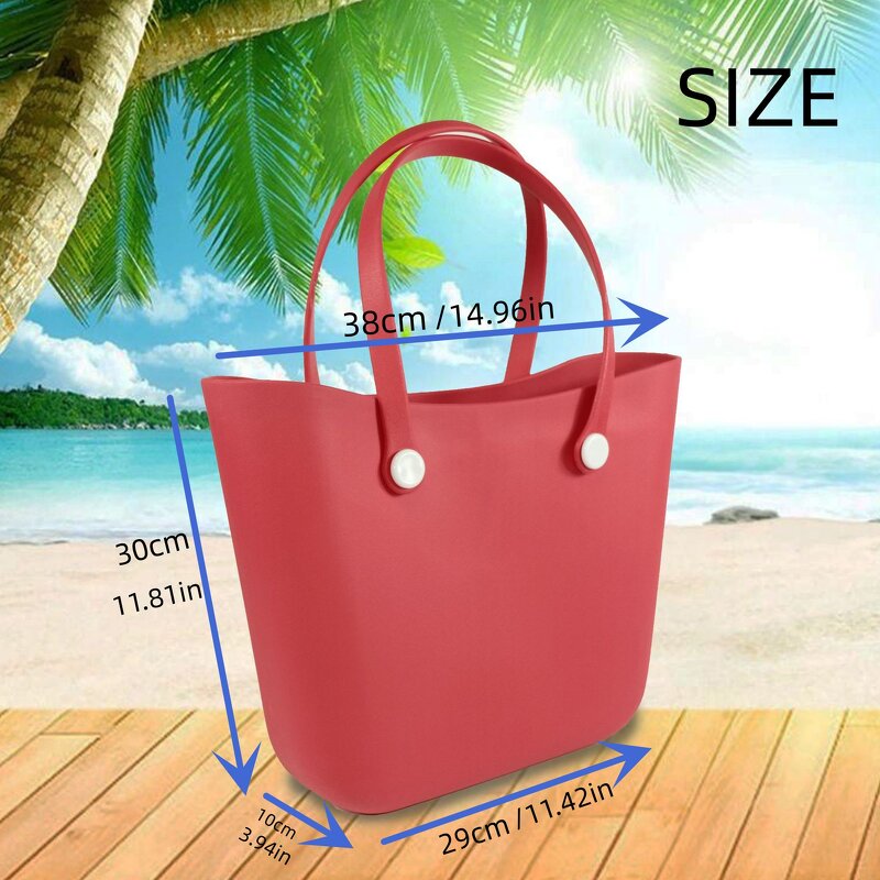 EVA Handbag Supplier - New Injection Molding Crescent Waterproof Open Bag