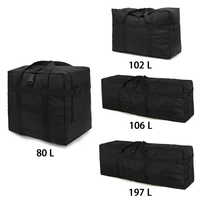 Storage Tote Factory - Heavy Duty Zipper Extra Large Moving Bag Black