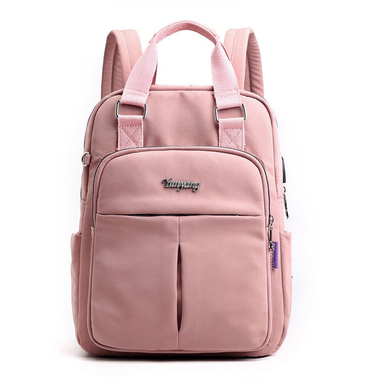 Women Backpack Supplier - Top-handle USB Charging Casual Student School Bag
