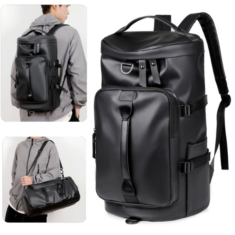 PU Leather Travel Bag Factory - Custom Casual Trendy Dry Wet Separation Backpack