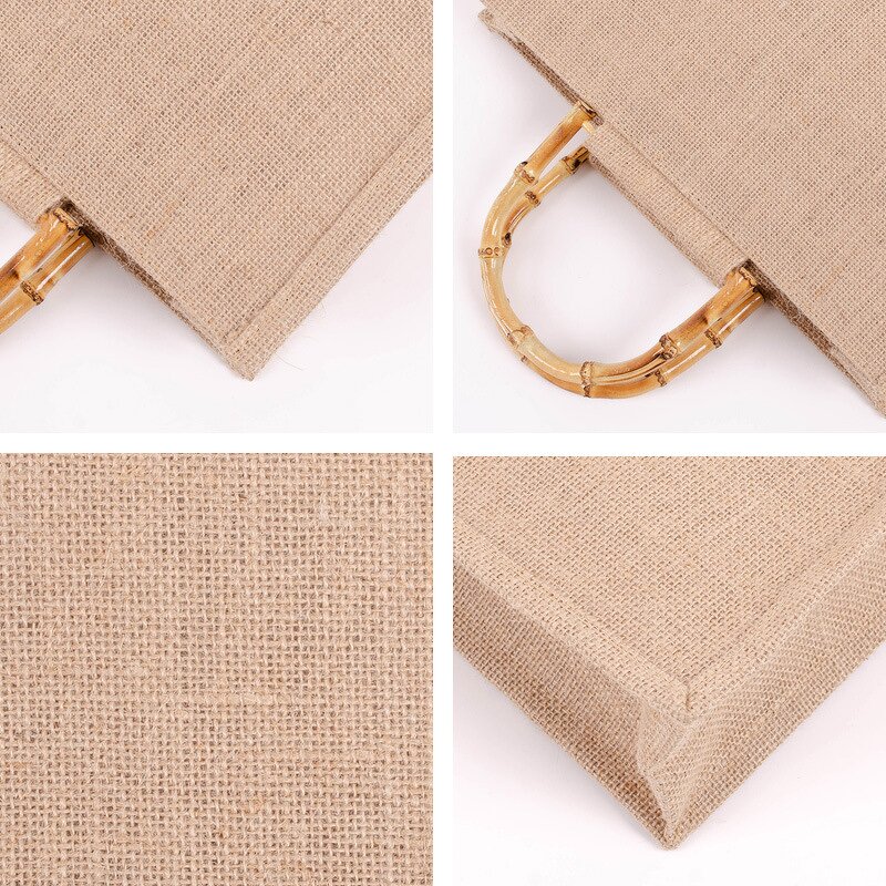 Jute Tote Bag Manufacturer - Eco-Friendly 15 Inch Reusable Grocery Bag