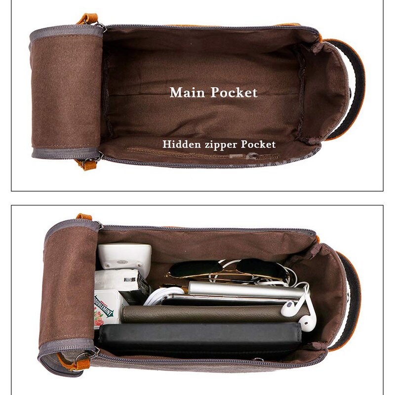 Toiletry Bag Factory - Men Shaving Kit Dopp Kit Canvas Travel Bag
