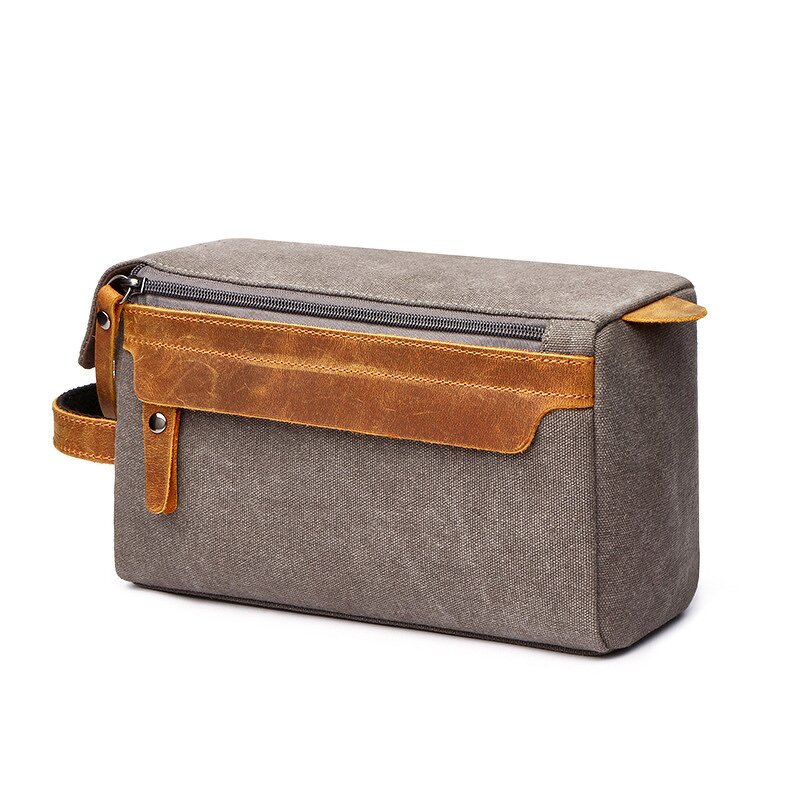 Toiletry Bag Factory - Men Shaving Kit Dopp Kit Canvas Travel Bag