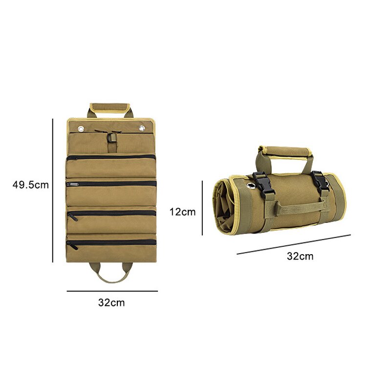 Tool Roll Bag Manufacturer - Large Capacity Canvas Heavy Duty Storage Solution