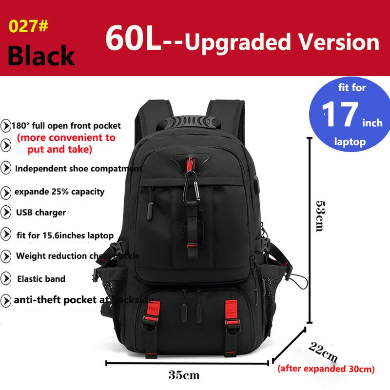 Hiking Backpack Factory - OEM 50L 80L Water-Resistant Trekking Pack