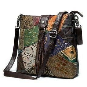 Leather Shoulder Bag Supplier - Classic Vintage Genuine Leather Women's Bag