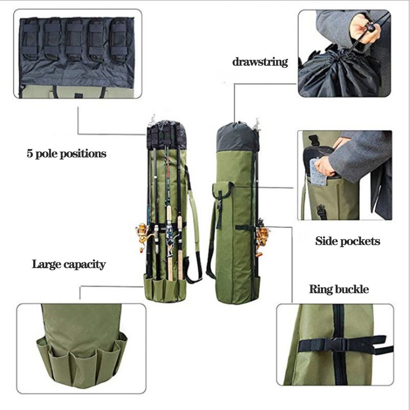 Fishing Bag Supplier - Multifunction Outdoor Cylinder Design Rod Case