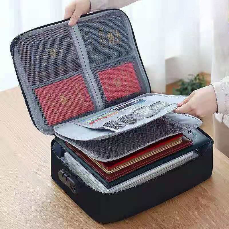 Document Organizer Supplier - Custom Oxford Waterproof Travel Storage Bag with Lock