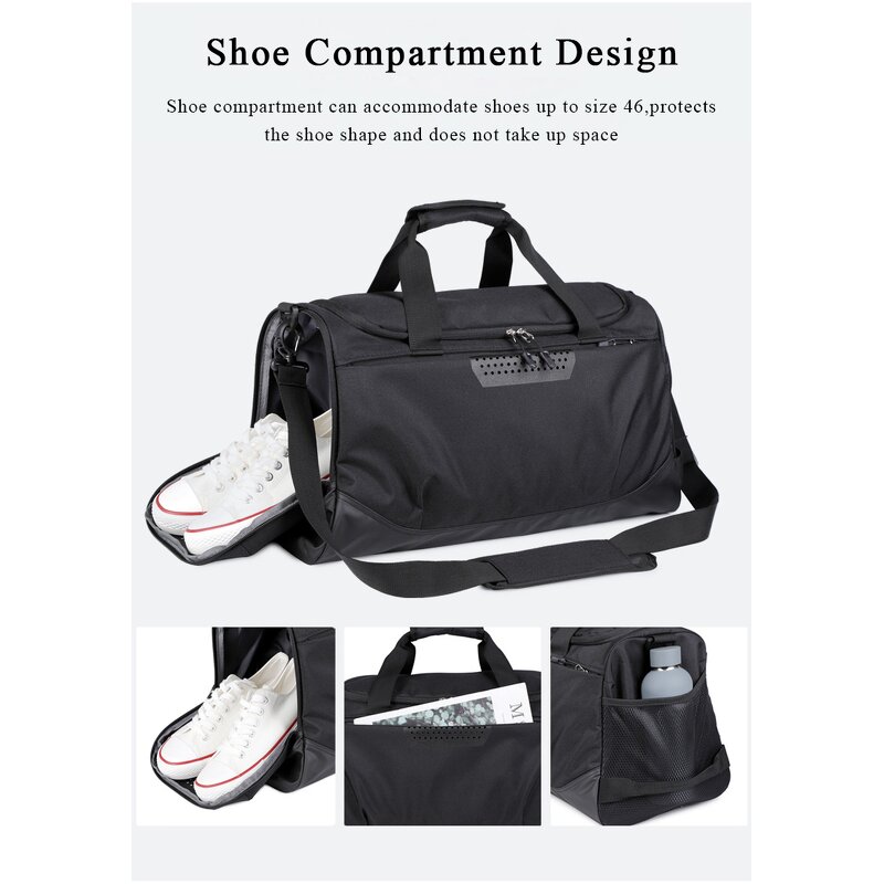 Gym Bag Supplier - with Shoes Compartment Wet Dry Separation Sport Bag