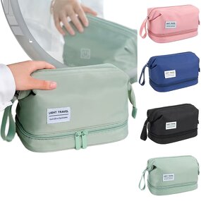 Cosmetic Organizer Supplier - Large Wet Dry Pockets Travel Shower Bag