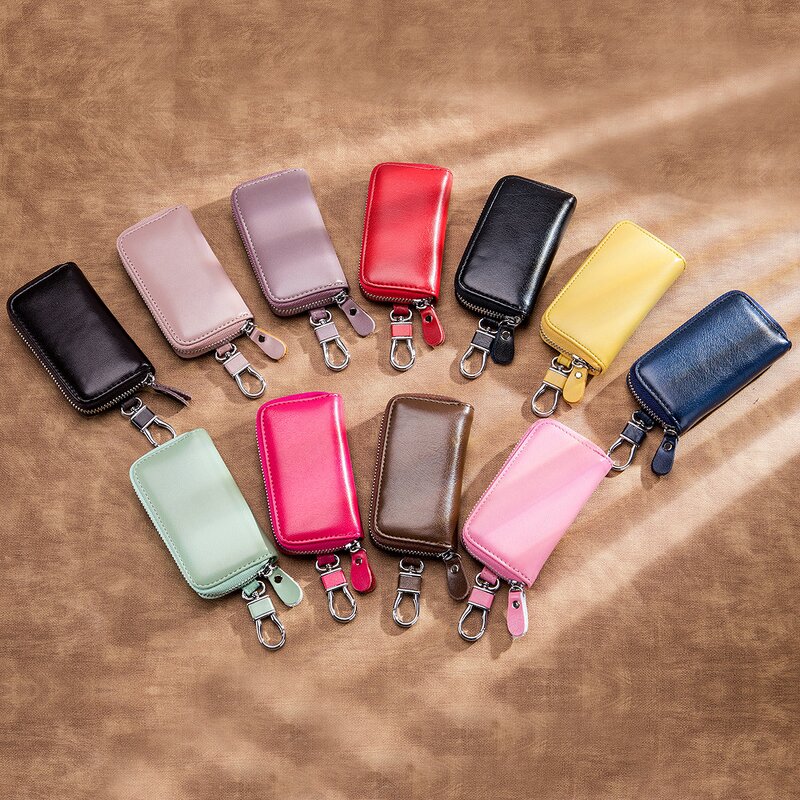 Keychain Wallet Manufacturer - Promotional 6 Hook Zipper Card Holder Bag