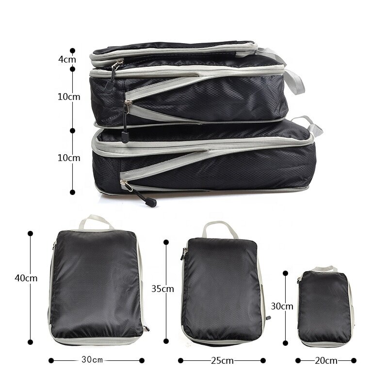Packing Cubes Manufacturer - Ready Stock Nylon Compression Travel Organizer Bag