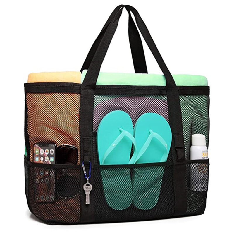Beach Bag Manufacturer - 2023 New Large Capacity Summer Mesh Storage Bag