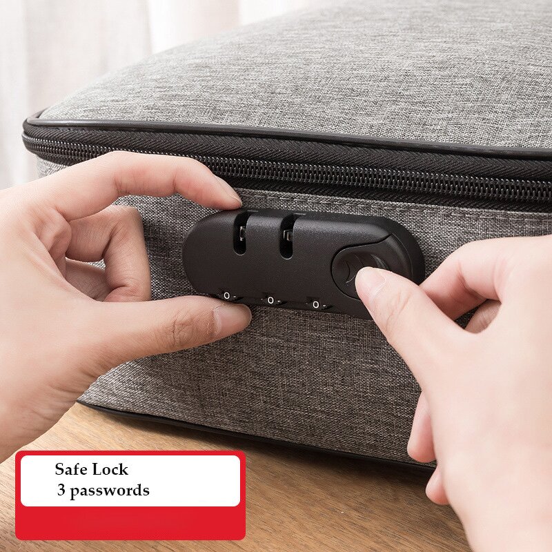 Document Organizer Supplier - Custom Oxford Waterproof Travel Storage Bag with Lock