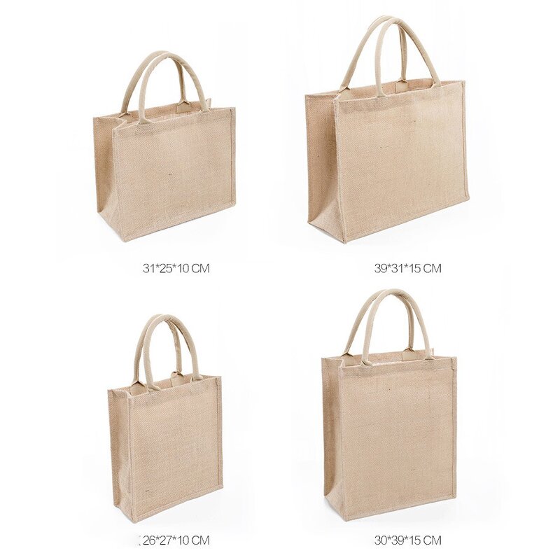 Jute Tote Bag Manufacturer - Eco-Friendly 15 Inch Reusable Grocery Bag