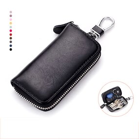 Keychain Wallet Manufacturer - Promotional 6 Hook Zipper Card Holder Bag