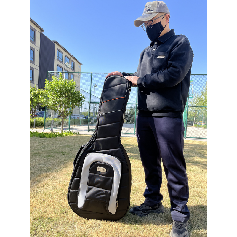 Guitar Bag Manufacturer - OEM 25mm Velvet Padded Acoustic Bass Guitar Bag