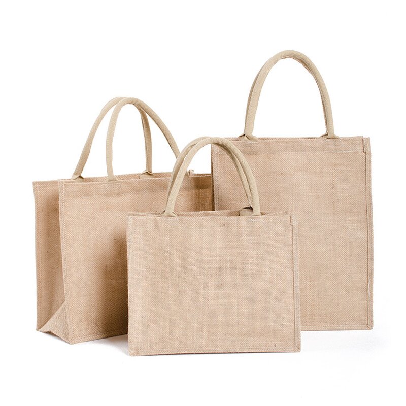 Jute Tote Bag Manufacturer - Eco-Friendly 15 Inch Reusable Grocery Bag