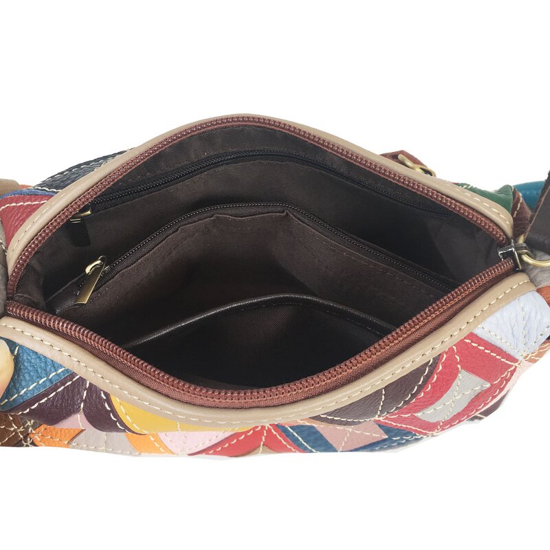 Leather Purse Factory - Wholesale Geometric Small Patch Cross Body Tote