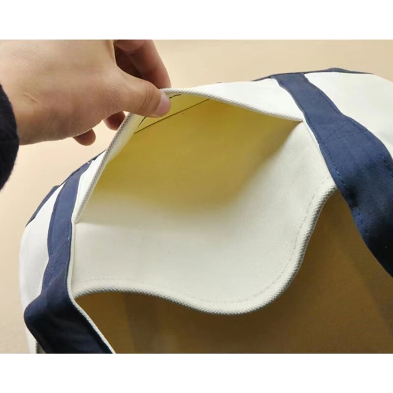 Canvas Tote Bag Supplier - Custom Contrast Color Eco-Friendly Shopping Bag