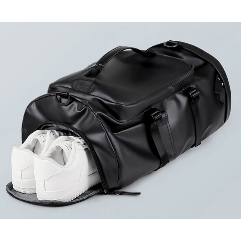 PU Leather Travel Bag Factory - Custom Casual Trendy Dry Wet Separation Backpack