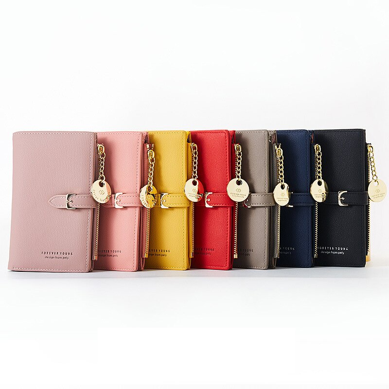 Women Wallet Manufacturer - 2022 Fashion Pu Leather Zipper Card Holder