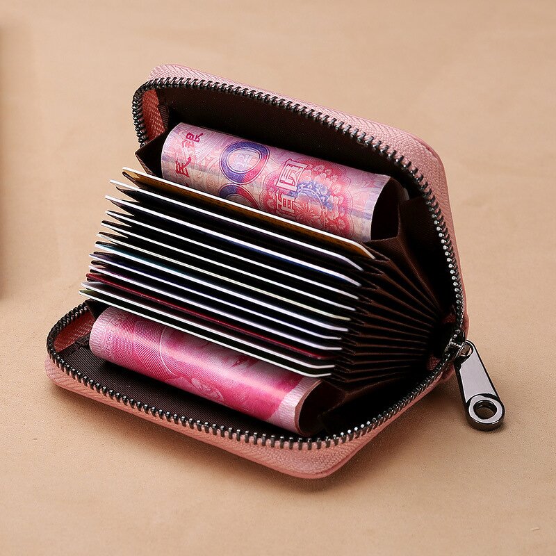 Card Holder Factory - Minimalist PU Leather RFID Wallet for Women
