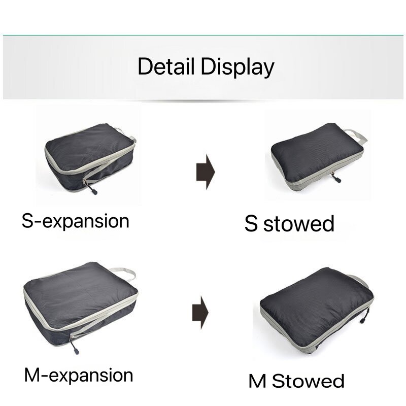 Packing Cubes Manufacturer - Ready Stock Nylon Compression Travel Organizer Bag