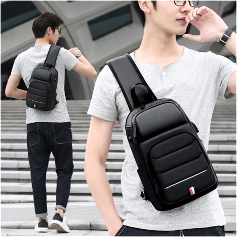 Men Crossbody Bag Supplier - Top Quality Multi-function Waterproof Chest Bag