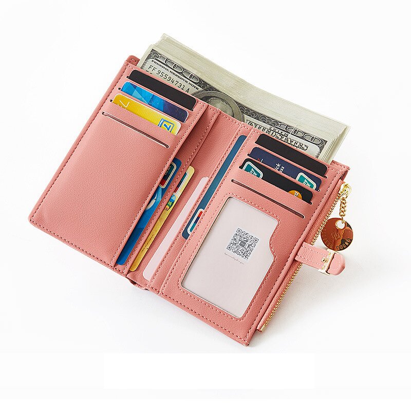 Women Wallet Manufacturer - 2022 Fashion Pu Leather Zipper Card Holder