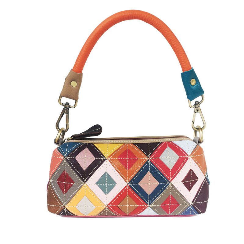 Leather Purse Factory - Wholesale Geometric Small Patch Cross Body Tote