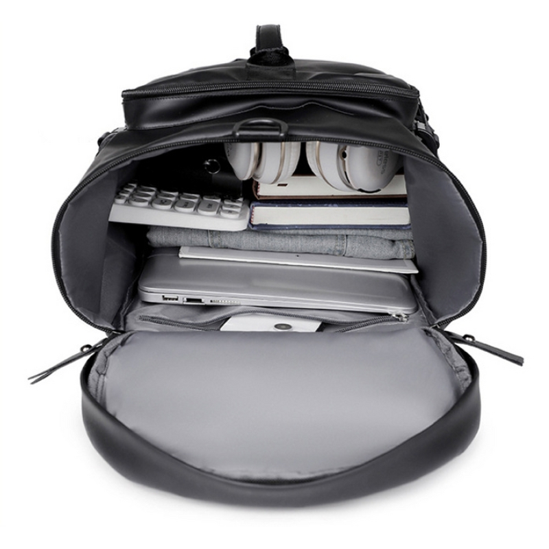 PU Leather Travel Bag Factory - Custom Casual Trendy Dry Wet Separation Backpack