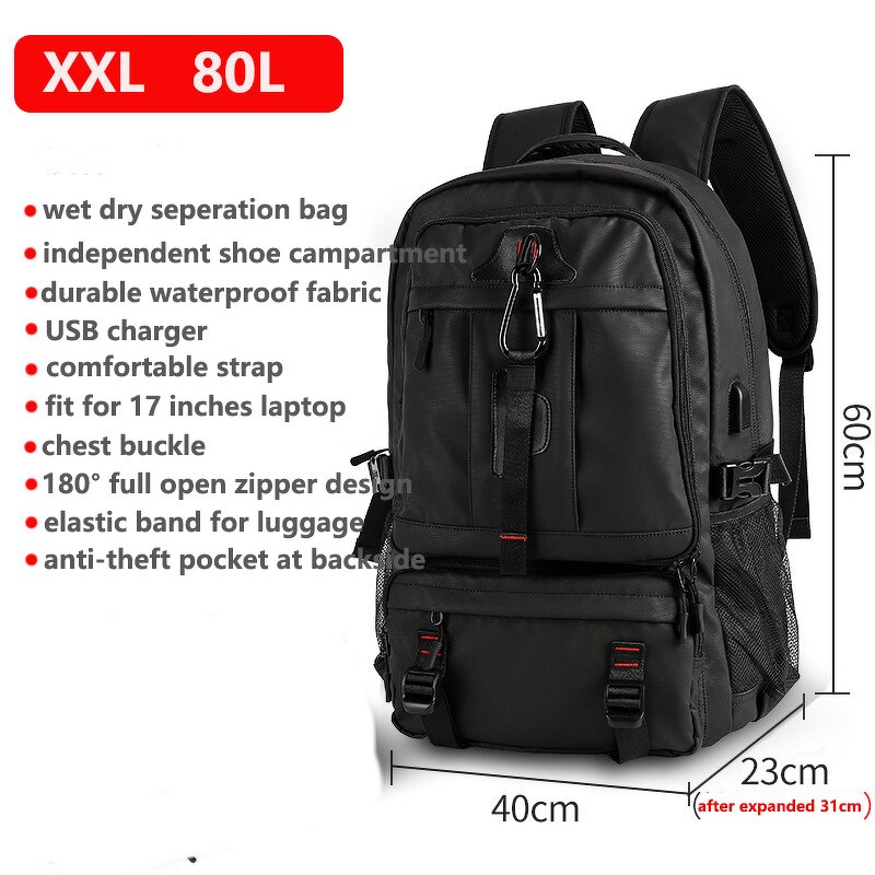 Travel Backpack Factory - OEM 80L Waterproof Expandable Flight Pack