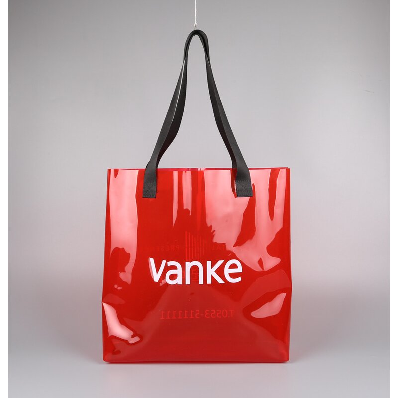 PVC Gift Bag Supplier - Custom Clear Laser Holographic Beach Tote Bag