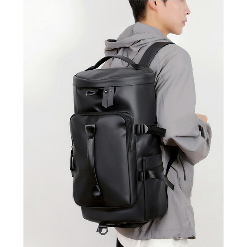 PU Leather Travel Bag Factory - Custom Casual Trendy Dry Wet Separation Backpack