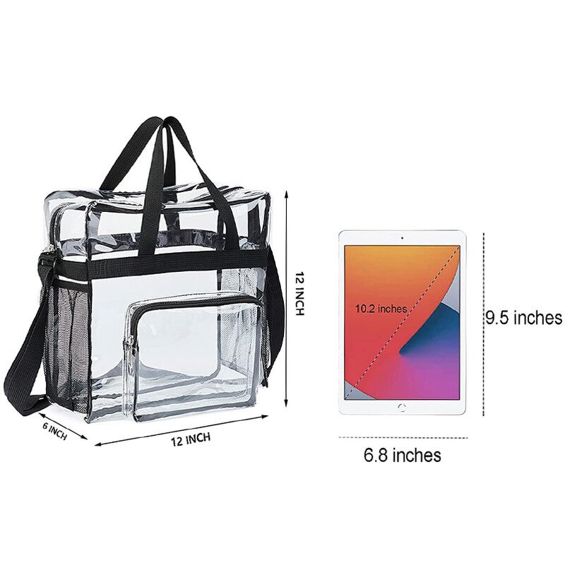 PVC Tote Bag Supplier - Clear Luxury Designer Transparent Beach Handbag