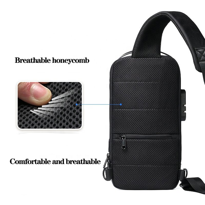 Messenger Bag Factory - Anti-Theft Waterproof Large Capacity Chest Sling Bag