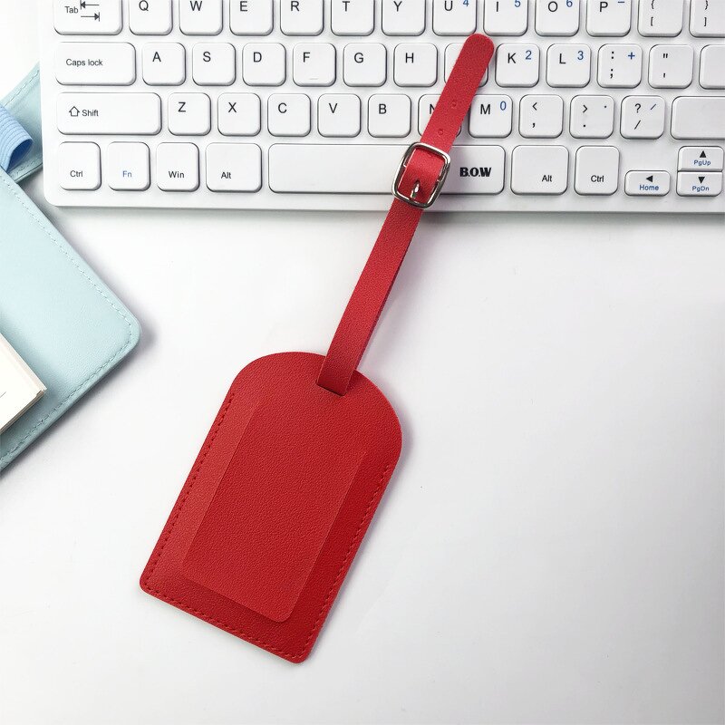 Luggage Tag Manufacturer - Portable PU Leather Suitcase ID Address Holder