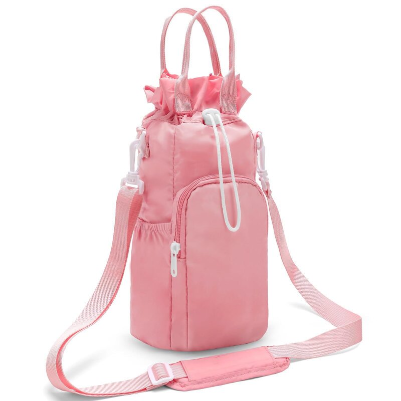Water Bottle Sling Bag Manufacturer - Polyester Drawstring Insulated Sport Cup Bag