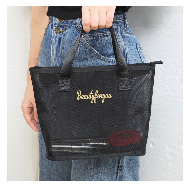 Mesh Tote Bag Factory - Large Capacity Nylon Portable Travel Organizer Set