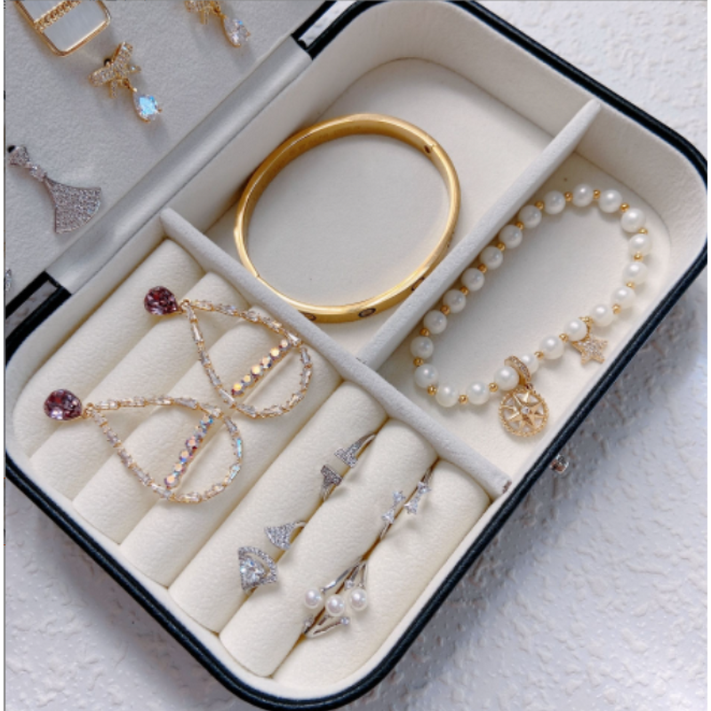 Jewelry Case Supplier - Custom Travel Leather Velvet Jewelry Storage Organizer