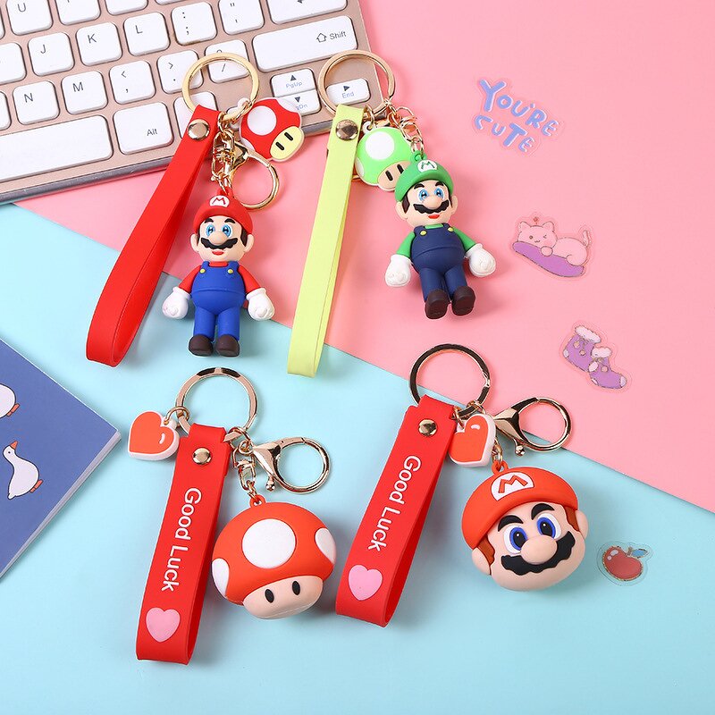 Mario Key Chain Manufacturer - OEM/ODM Custom 10 Style 3D Backpack Pendant