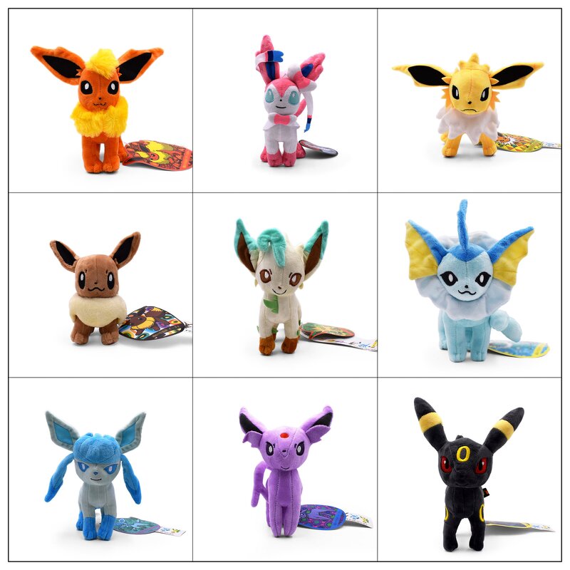 Pokemon Plush Doll Manufacturer - OEM/ODM Custom 18-22cm 11 Styles Standing