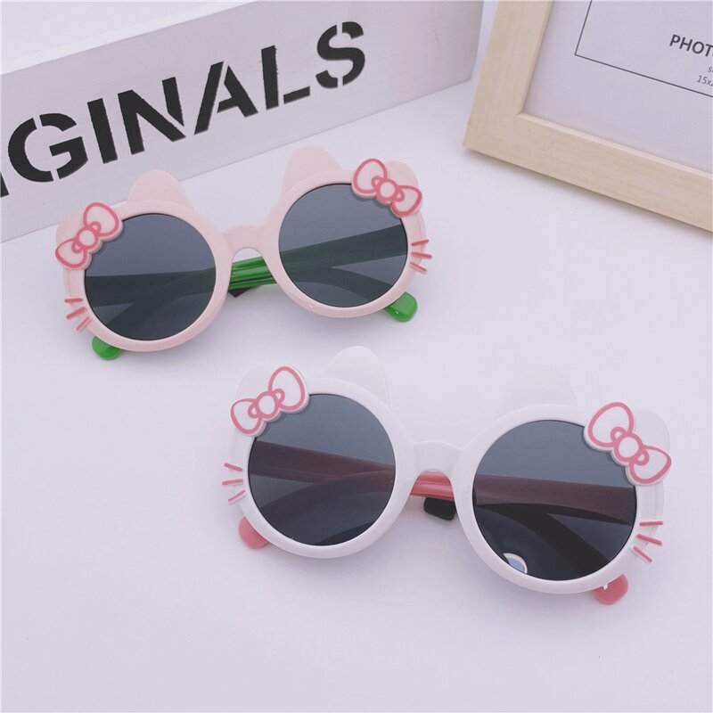 Kids Sunglasses Manufacturer - OEM/ODM Custom Cartoon Cat Beach Glasses