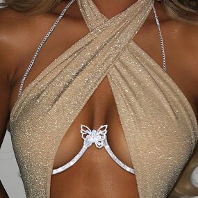 Bra Chain Jewelry Manufacturer - OEM/ODM Custom Upscale Rhinestone Bikini