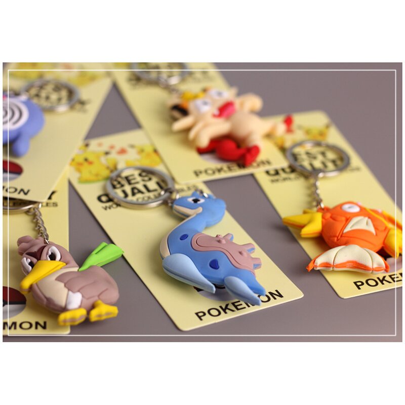 Lapras Keychain Manufacturer - OEM/ODM Custom 5 Styles 5-7cm 3D Keyring